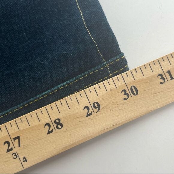 Pelle Pelle Jeans Mens 38x30 Blue Indigo Y2K Baggy Skater Grunge Hip Hop Loose - Picture 6 of 9